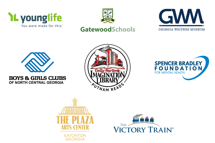 A group of logos representing the nonprofit organizations the Festival supports.