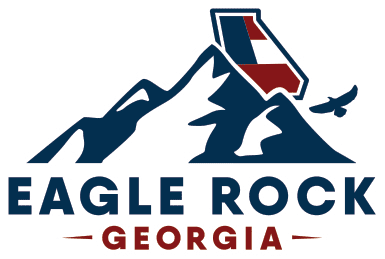 Logo for Eagle Rock beverages provided at the festival.