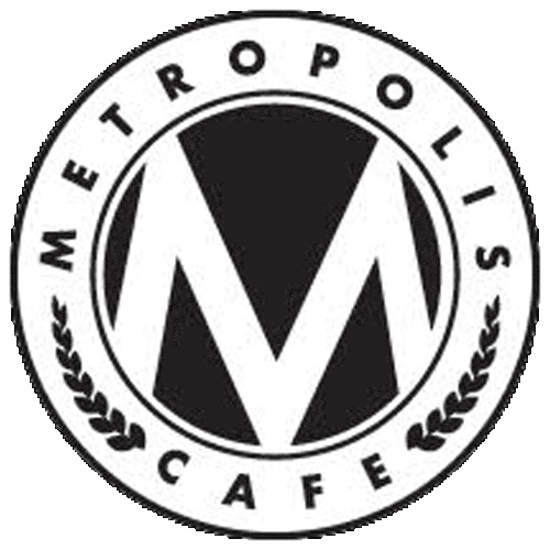 Metropolis cafe logo.